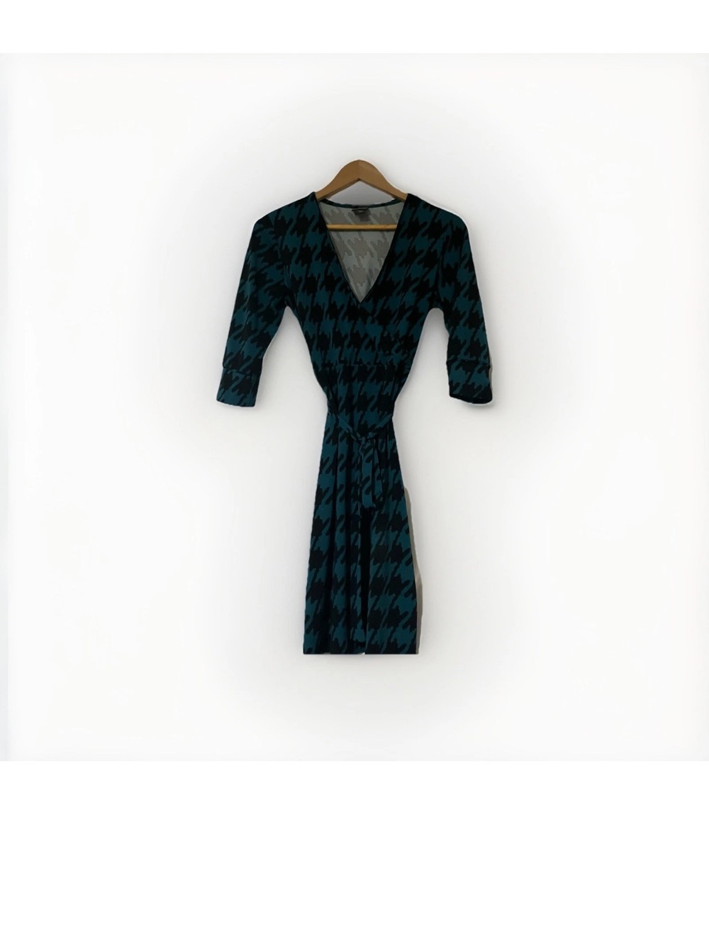 Covington Dress Small Green Checkered Dress Y2K 2000s Office Clothing